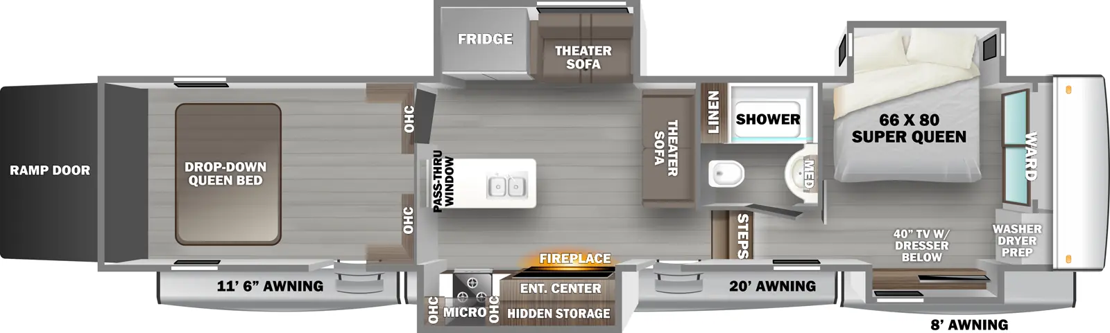 Riverstone 4513DST Floorplan